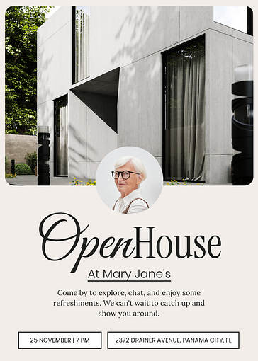 Open House Invitation Templates