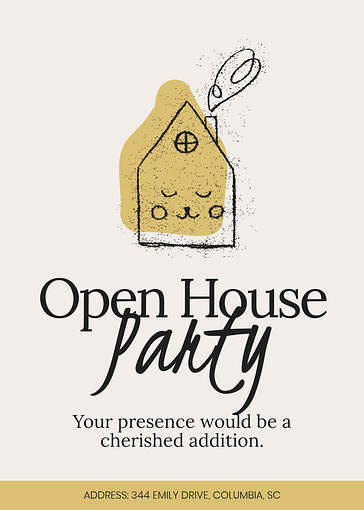 Open House Invitation Templates