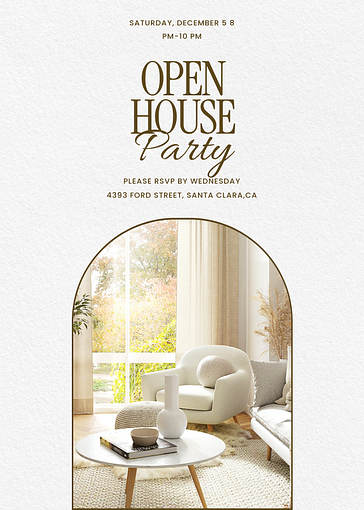 Open House Invitation Templates