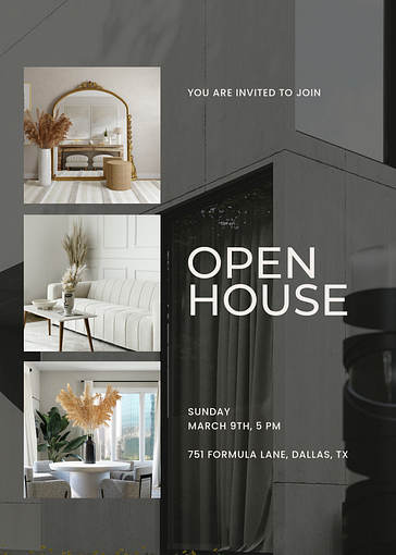 Open House Invitation Templates