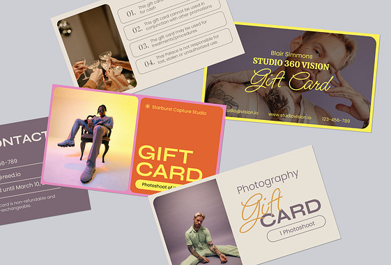 Photographer's Gift Card Collection