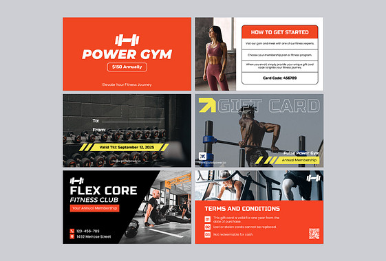 Gym and Wellness Gift Cards