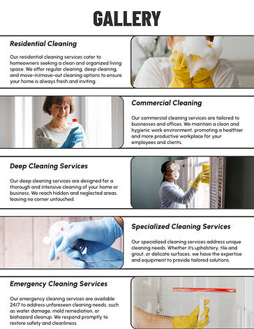 Cleaning Project Proposal Template