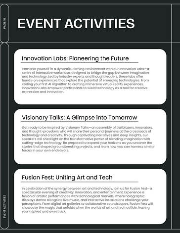 Multifunctional Event Proposal Template