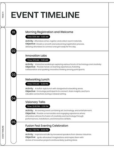 Multifunctional Event Proposal Template