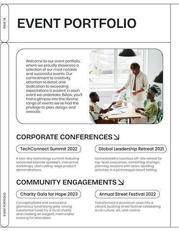 Multifunctional Event Proposal Template