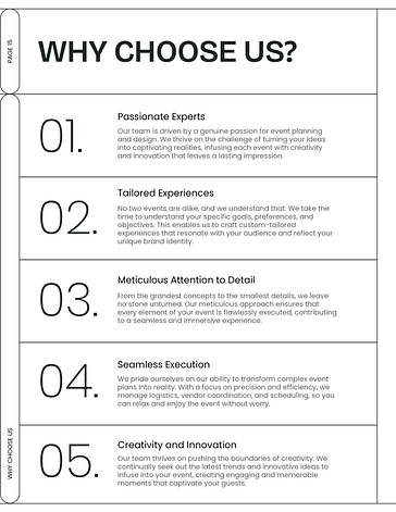Multifunctional Event Proposal Template