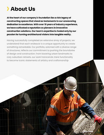 Construction Project Proposal Template