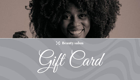Designs de cartes-cadeaux pour salons de coiffure