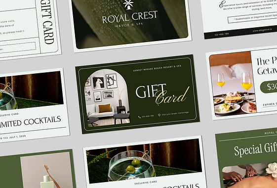 Набор Подарочных Карт для Отелей и Оздоровительных Центров