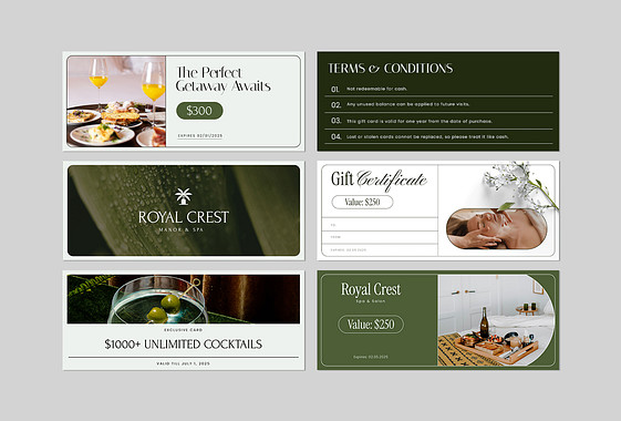 Набор Подарочных Карт для Отелей и Оздоровительных Центров