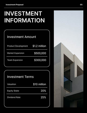Corporate Investment Proposal Template
