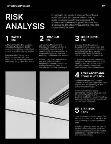 Corporate Investment Proposal Template