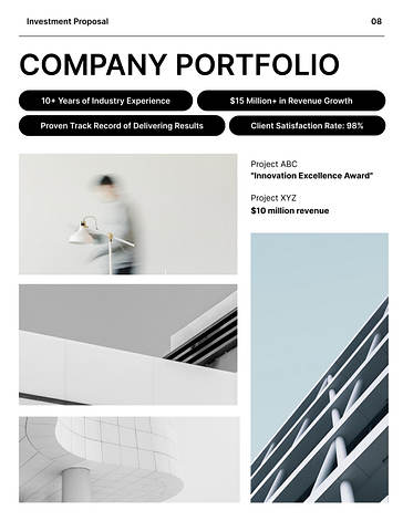 Corporate Investment Proposal Template
