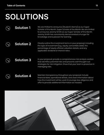 Corporate Investment Proposal Template