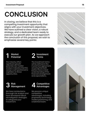 Corporate Investment Proposal Template