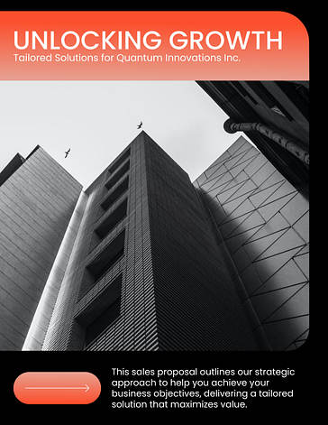 Professionelles Verkaufsangebot Vorlage