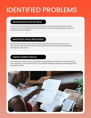 Professionelles Verkaufsangebot Vorlage