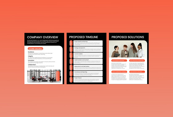 Professionelles Verkaufsangebot Vorlage