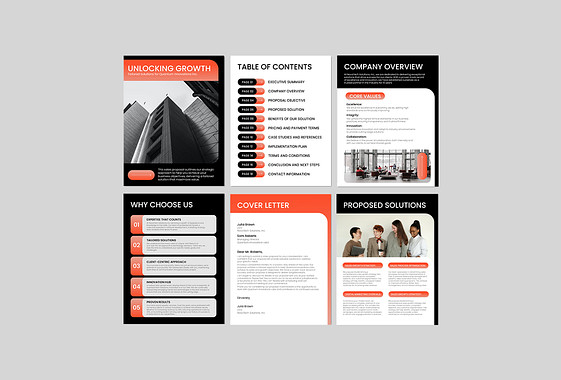 Professionelles Verkaufsangebot Vorlage