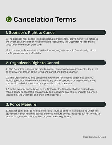 Sponsorship Proposal Templates