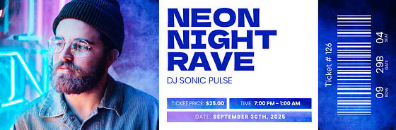 Entradas de fiesta vibrantes