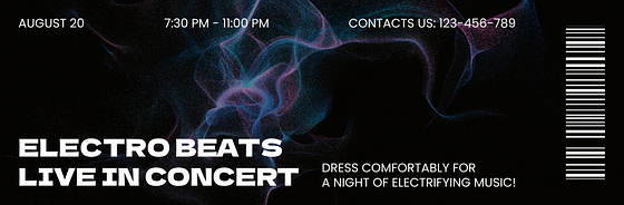 Entradas de fiesta vibrantes