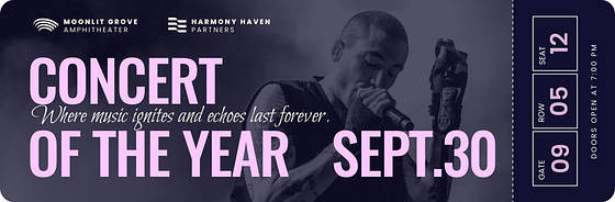 Concert Ticket Templates