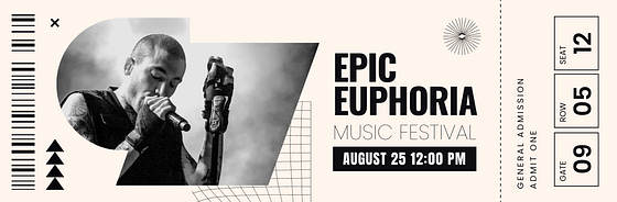 Concert Ticket Templates