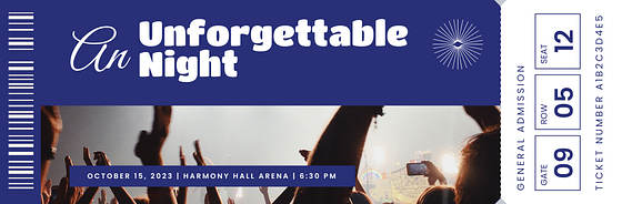 Concert Ticket Templates