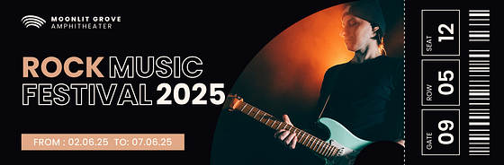 Concert Ticket Templates