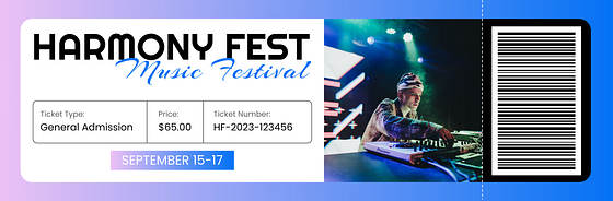 Festival Ticket Variety