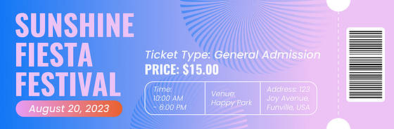 Festival Ticket Variety