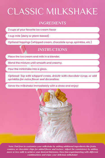 Fresh Fusion Smoothie Recipe Cards