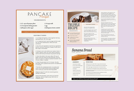 بطاقات وصفات شرائح جميلة