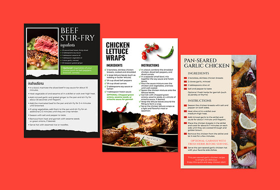 Picture Perfect Recipe Cards