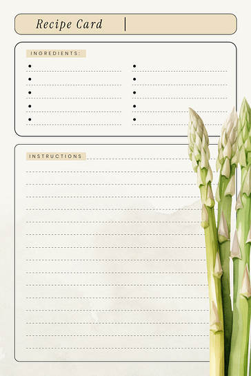 Ilustraciones de plantillas de recetas