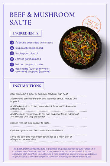 Taste in Focus Recipe Cards