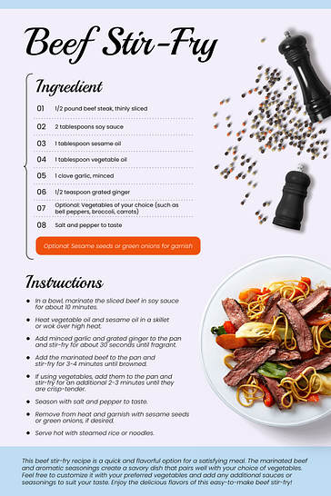 Taste in Focus Recipe Cards