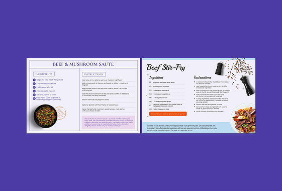 Taste in Focus Recipe Cards