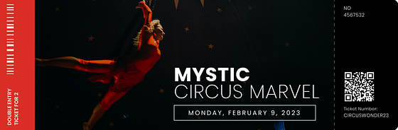 Circus Spectacular Ticket Templates