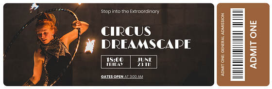 Circus Spectacular Ticket Templates