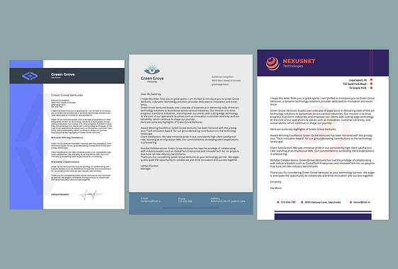 Corporate Letterhead Templates
