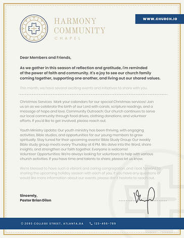 Church Letterhead Collection