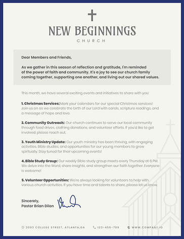 Church Letterhead Collection