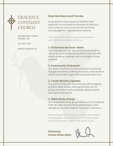 Church Letterhead Collection