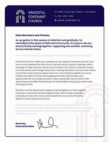 Church Letterhead Collection