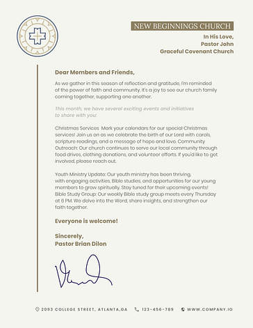 Church Letterhead Collection