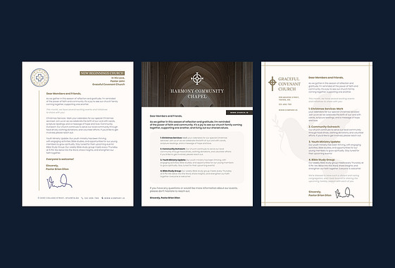 Church Letterhead Collection