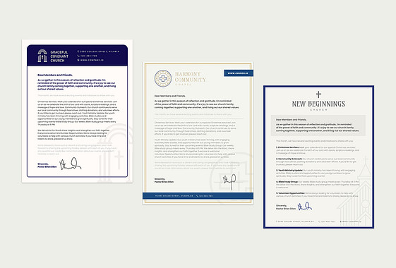 Church Letterhead Collection